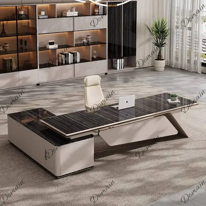 XY Nordic Style L-shaped Side Cabinet Executive Desk Decoration Design Storage Modern Computer Desks Work Station Table Office D