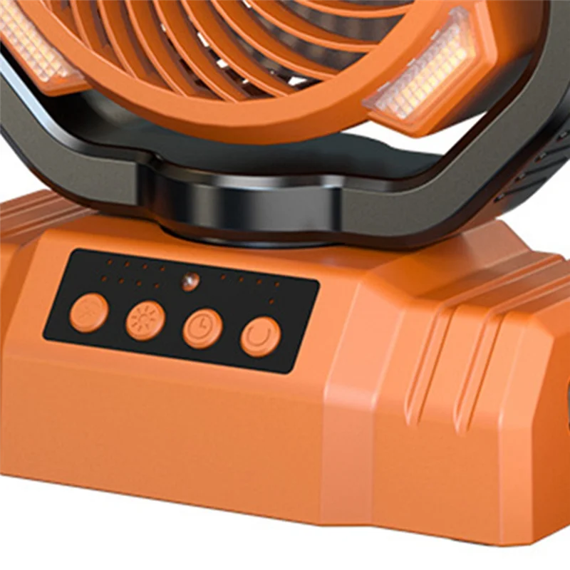 

RTENTE-Hanging And Standing Dual-Purpose Camping Fan With Light Large Capacity Long Battery Life Camping Fan Lighting Fan