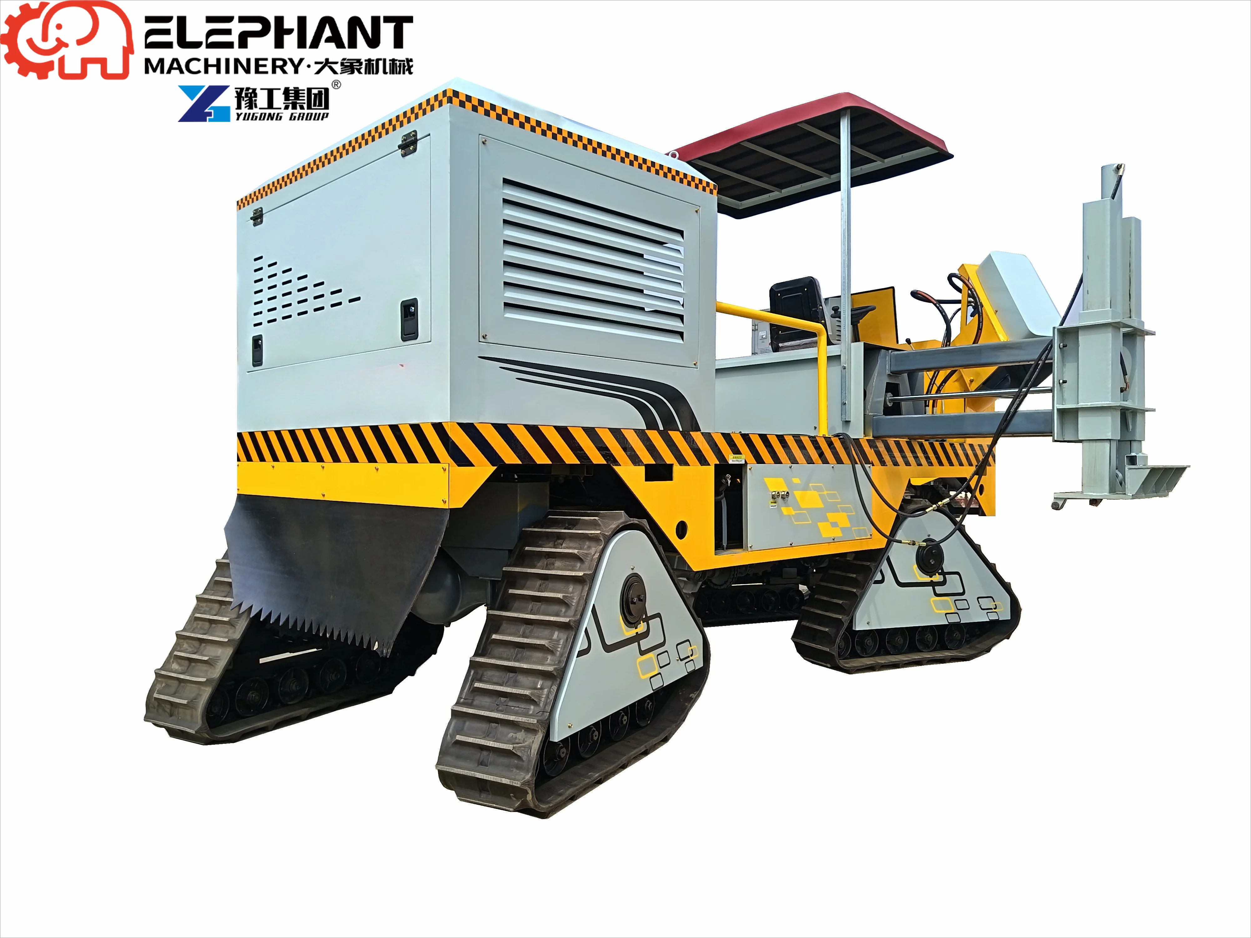 Airport Runway Curb Slipform Machine Integrated Vibration System High Speed Paving Concrete Curb Extruder