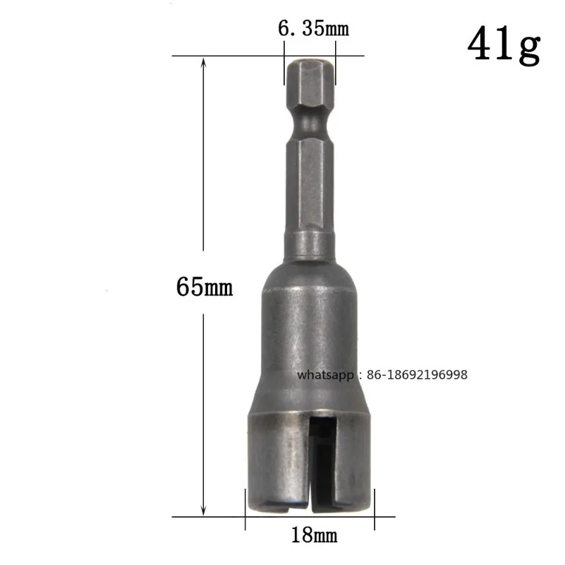 Natural Slotted Butterfly Hole Socket Wrench 65mm Hexagonal Handle Electric Screwdriver Wing Nut Socket Tool