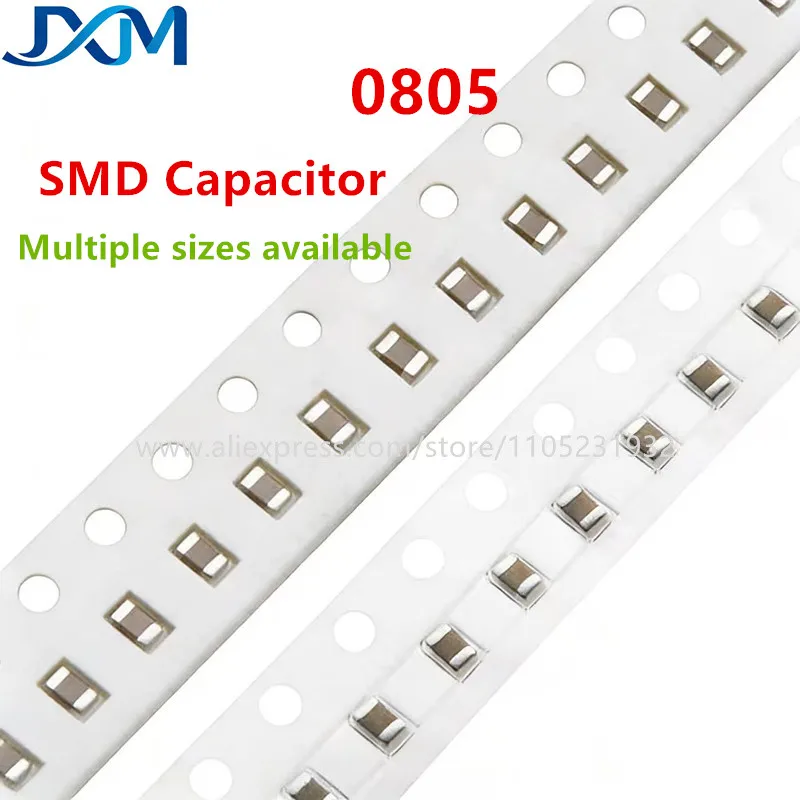 100pcs/lot 0805 SMD Capacitor 0.1pF~39PF 0.3pF 0.47pF 0.68pF 0.82pF 1pF 2pF 3.3pF 4.7pF 5pF 7.5pF 10pF 20pF 27pF 30pF 33pF 36pF