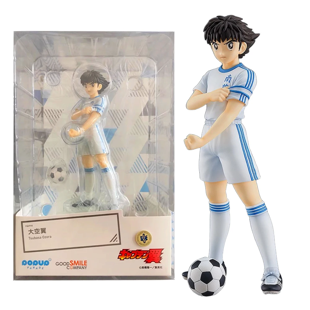 17CM Anime capitán Tsubasa Oozora Tsubasa figura soporte poema modelo juguetes muñecas Aciton figura colección adorno de escritorio PVC