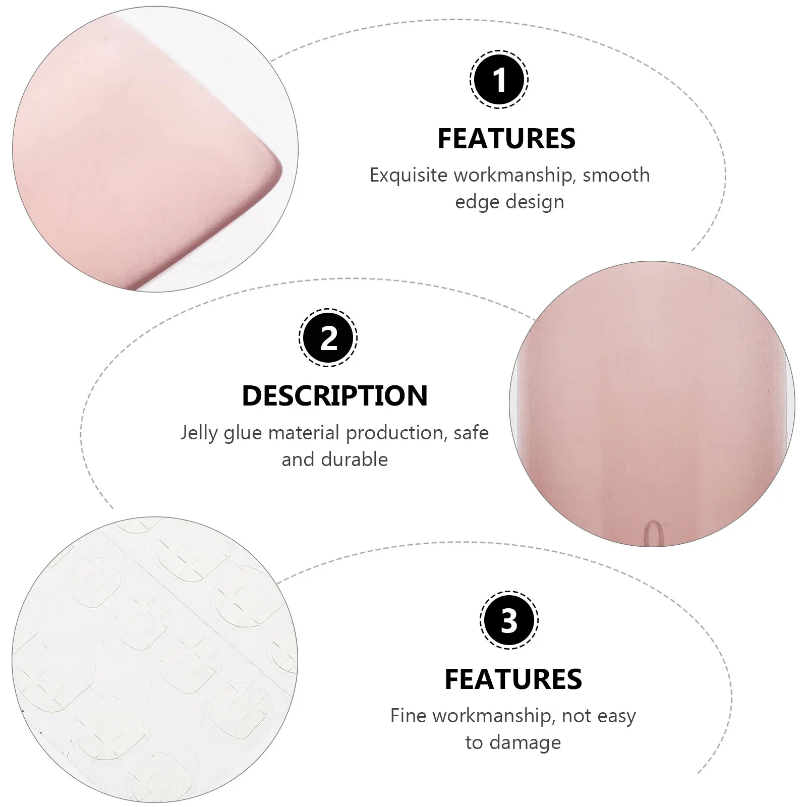 

2Sets Short Square Fake Nails Resin False Nail Tips Easy DIY Manicure Wearable Nail Art Decors for Women Fake Nails