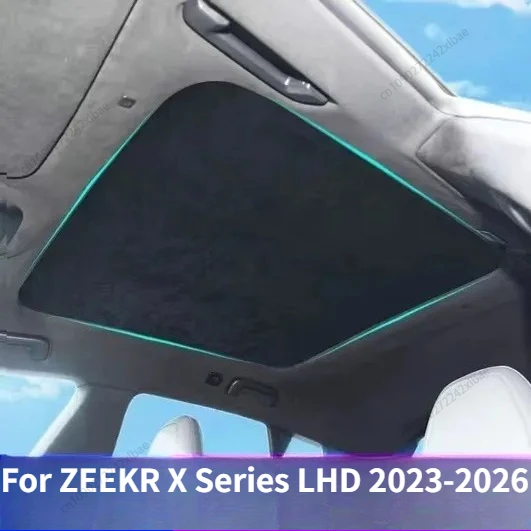 

Sunshade for Sunroof & Panoramic Skylight, Heat Insulation Sun Visor For ZEEKR X Series LHD 2023-2026 Interior Parts Sun Visors