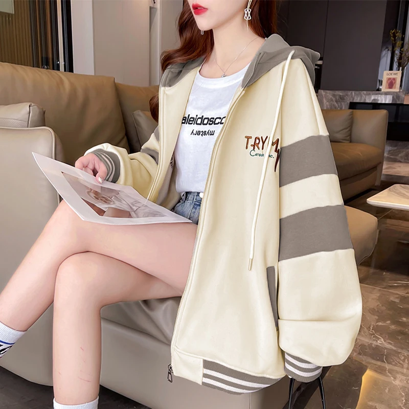 

Baseball Jackets Japanese Womens Winter Outdoor Oversized Boyfriend Bomber Vintage Reflective Lambswool Stand-Collar Baggy Retro