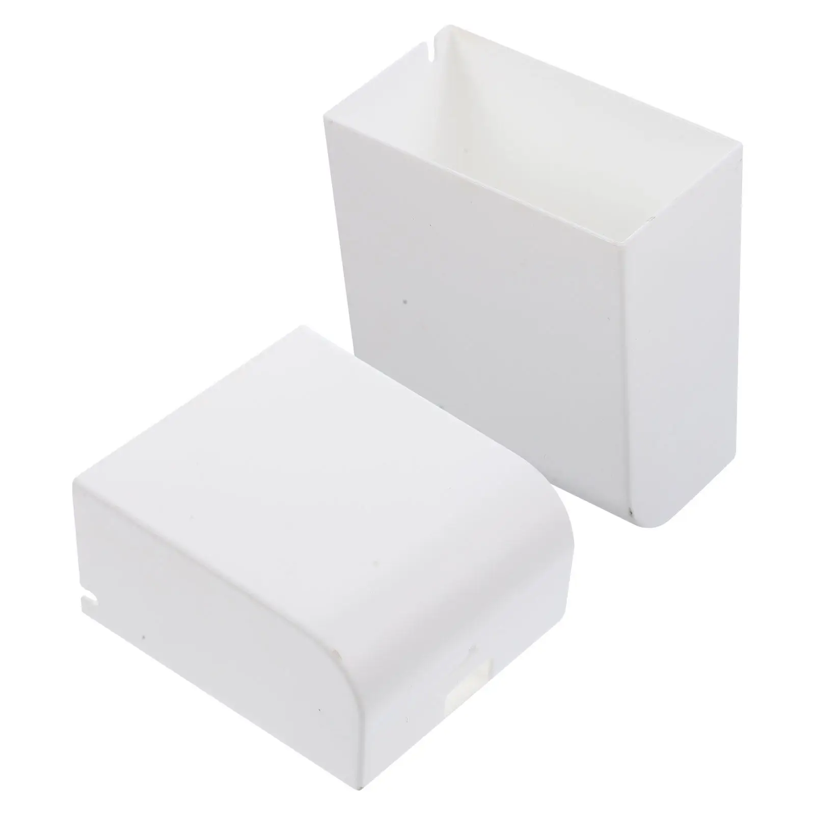 2Pcs Wall Mounted Pen Holder Simple Design Storage Organizer Bins Space Saving Phone Holder Home Office Desktop Remote Control