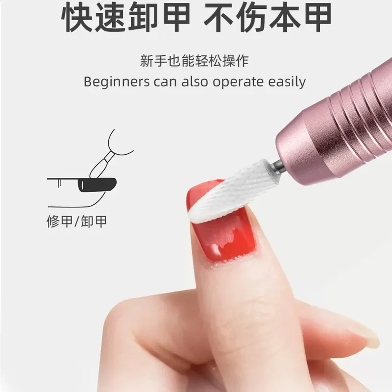 New Portable Grinder Professional Unloading Nail Art Nail Grinder Nail Repair Tool Remove Dead Rechargeable Polishing view 2