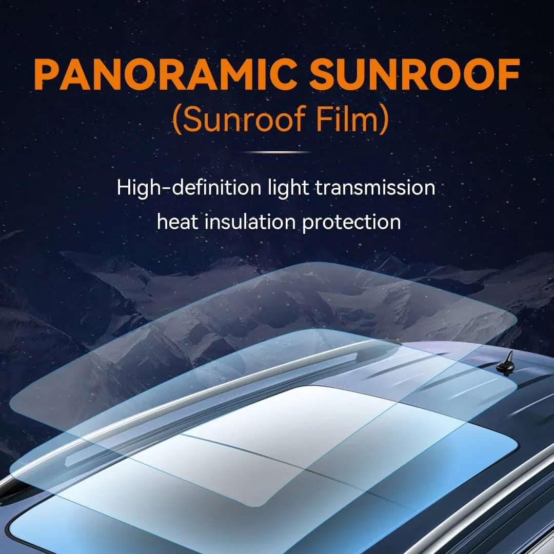 Universal Car Sunroof Supplier Panoramic UV Protection Self Adhesive Glass Sunshade Film