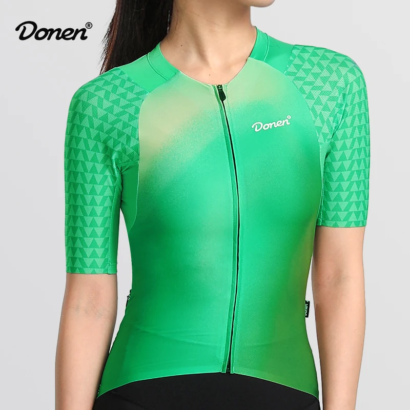 

Donen Bicycle Short Sleeve Women's Cyling Jersey UV-proof MTB Bike Shirt Breathable Road Bike Top Summer Riding Clothing