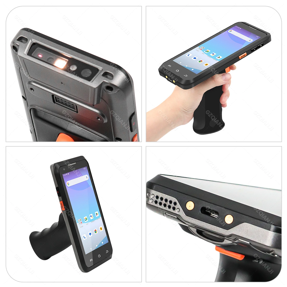 Imagem -05 - Pda Barcode Scanner com Alça Punho Punho Android 13 1d Laser 2d qr Code Reader Dispositivo Coletor de Dados Portátil Nfc 4gb Mais 64gb