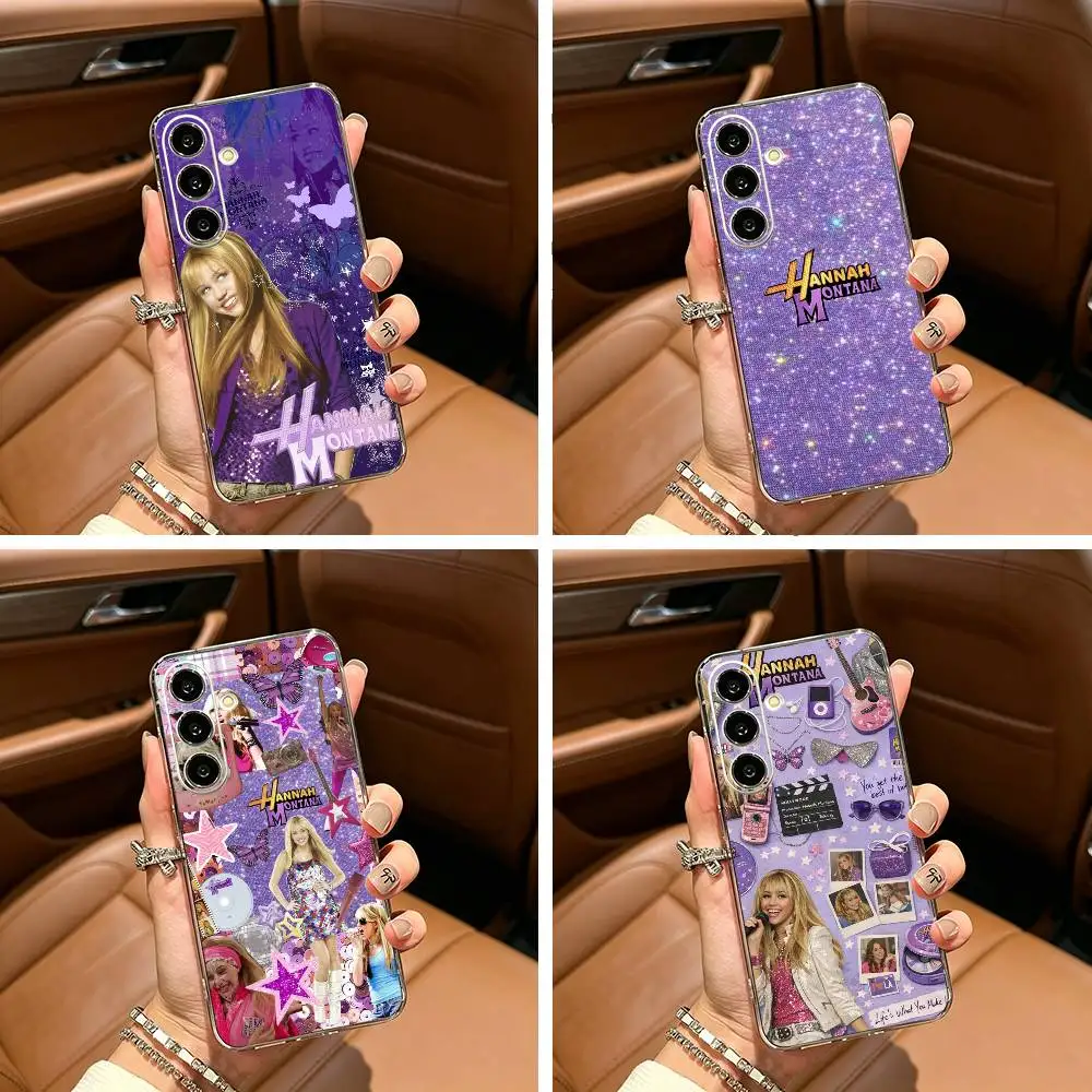 HM Hannah M-Montana Clear Soft Silicone Phone Case for Samsung Galaxy A71, A70, A52, A51, A40, A30