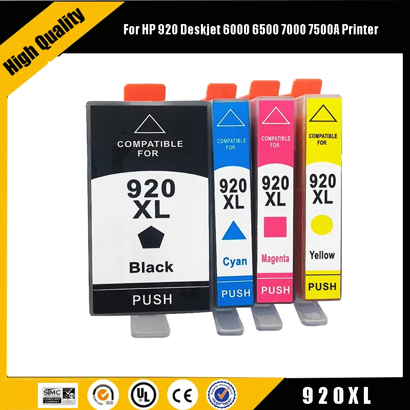 

einkshop For HP Compatible Ink Cartridges For HP 920 Deskjet 6000 6500 7000 7500A Printer full For HP920 XL 920XL Cartridge