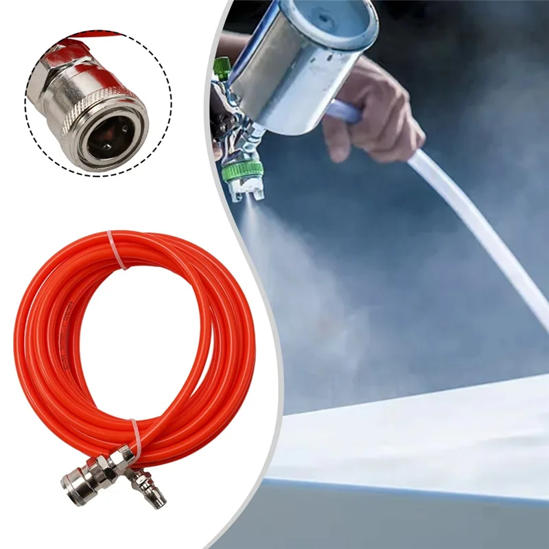 FYBL-15M Pneumatic Straight Pipe Air Compressor Pump Hose 5X8mm Tube With Quick Connector Air Pipe Hose Hardware Tool