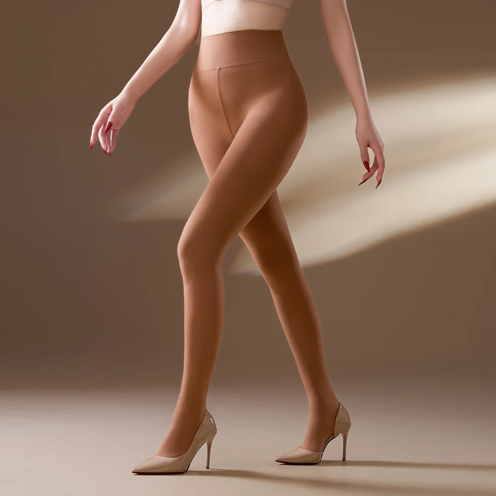 

Sexy Women 120D Antumn Pantyhose Open Crotch Elastic Bottom Wear High Waist Leg Slim Tights Shaping Stocking Leggging