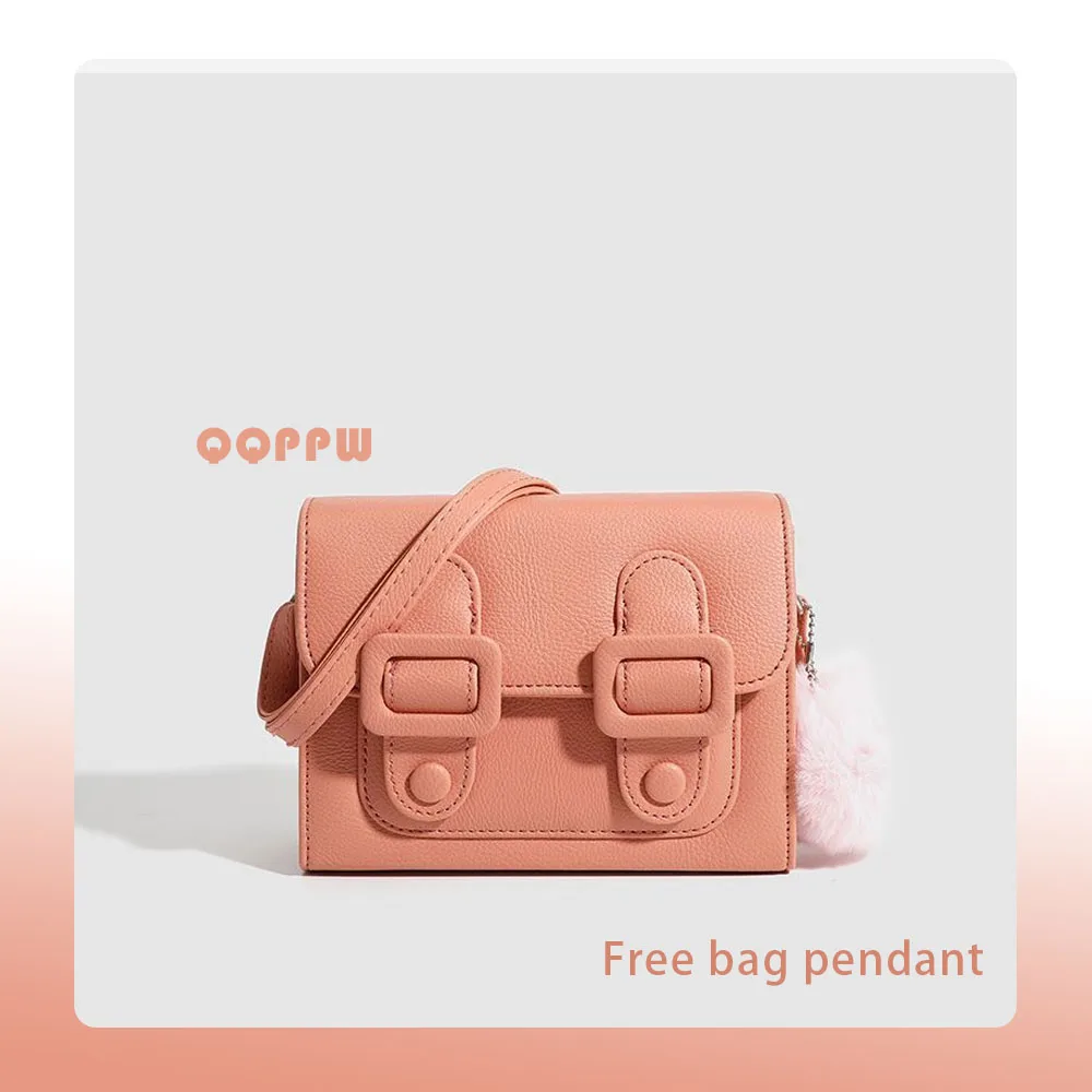 

Fashionable Mini Square Bag Women's Single Shoulder Crossbody Bag Pure Color Korean Version Cambridge Bag Summer New Arrival