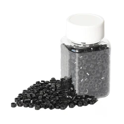1000Pcs 5Mm Siliconen Gevoerd Micro Ringen Links Kralen Voor Ik Tip Haarverlenging Gereedschap 9 Kleuren Optioneel
