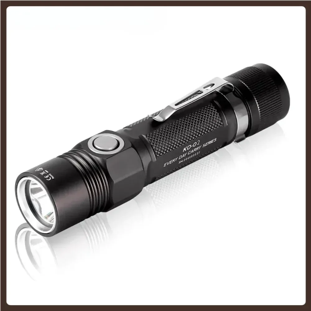 JETBEAM KO-02 V2.0 2000LM Tactical LED Flashlight Powerful Torch Light for Outdoor Camping