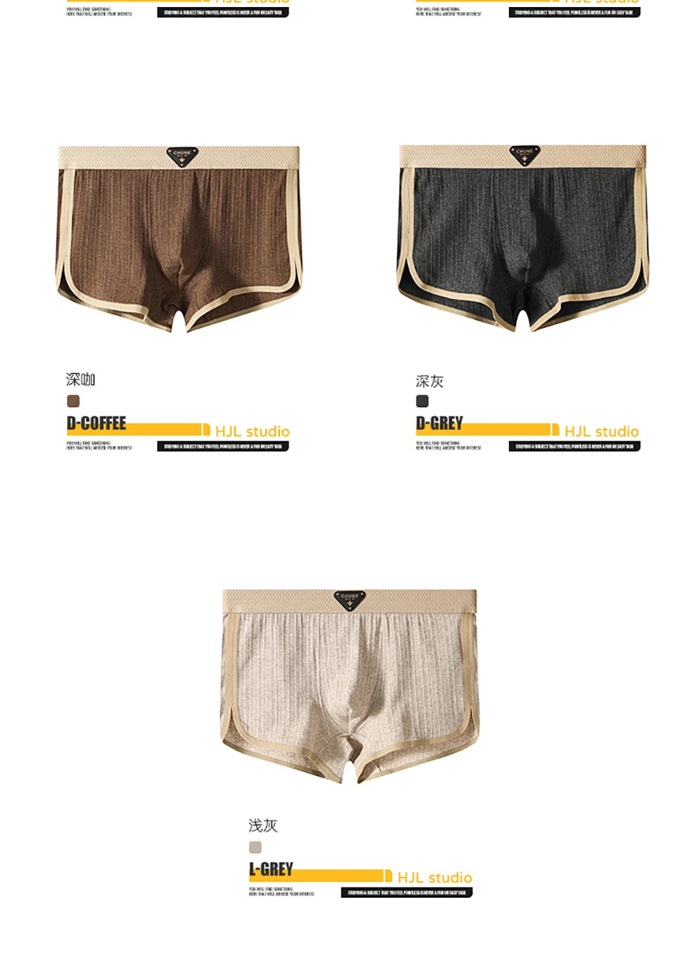3 Teile/paket 100% Baumwolle Solide Gestreiften männer Höschen Für 40-100 kg Atmungsaktive Mesh Gabelung Unterhose Hohe elastische Bund Boxer – Detail 10