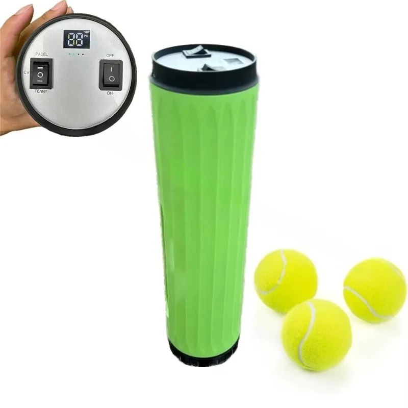 2nd‑Generation 3‑Ball Container, First‑of‑its‑Kind Electric Tennis & Padel Ball Pressurizer Pressure Maintenance Tank