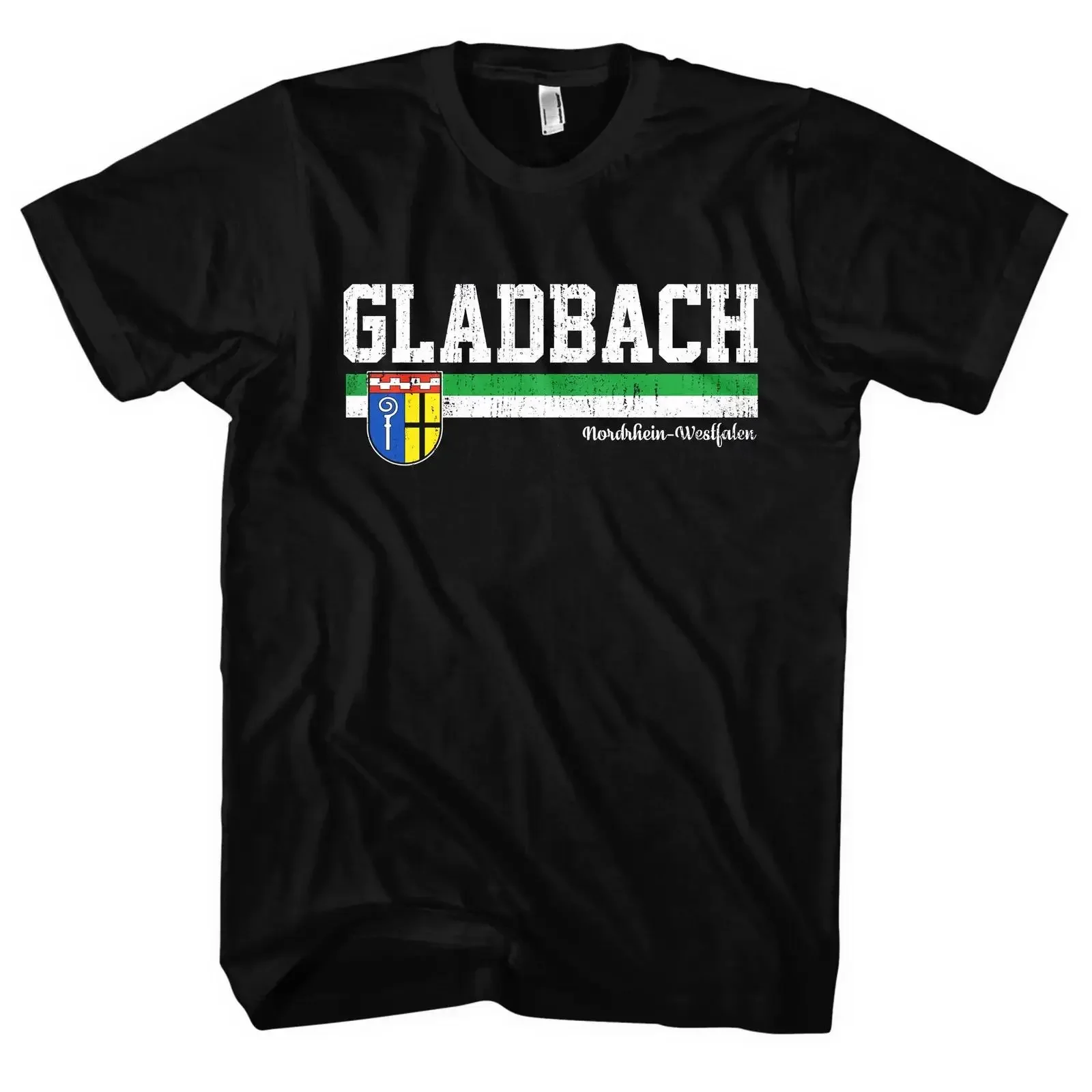 Gladbach Heimat T-Shirt Fanartikel für Rheinland Niederrhein M1 M2 Bild 1 von 4 Vintage Washed Casual Unisex Vielseitig Stilvoll