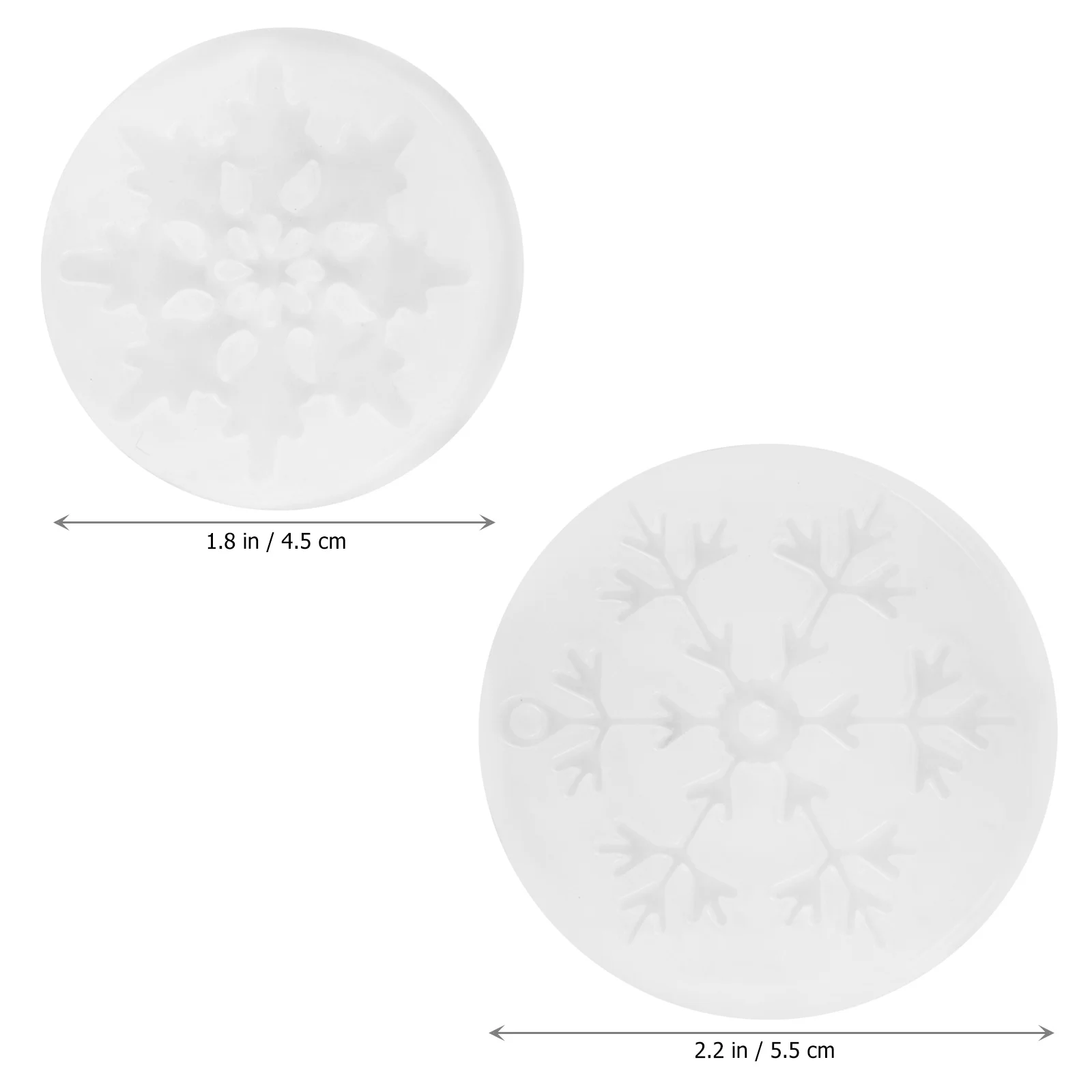 11 Uds. Plantillas de jabón de Navidad con forma de copo de nieve, molde para posavasos, fabricación de joyas, colgante de Gel de sílice, moldes de silicona epoxi