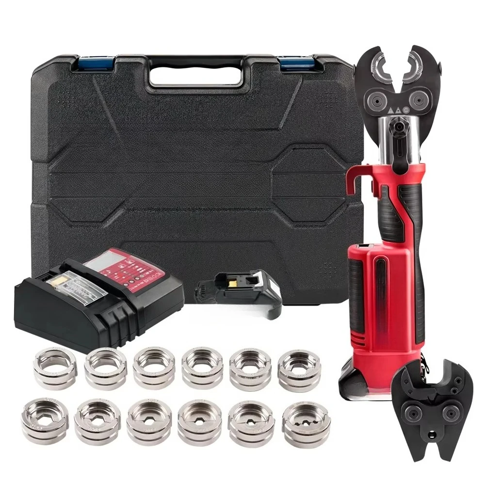 Press Electric Plumbing Copper Pipe Tool Hydraulic Hvac Crimping Tools Plastic Box