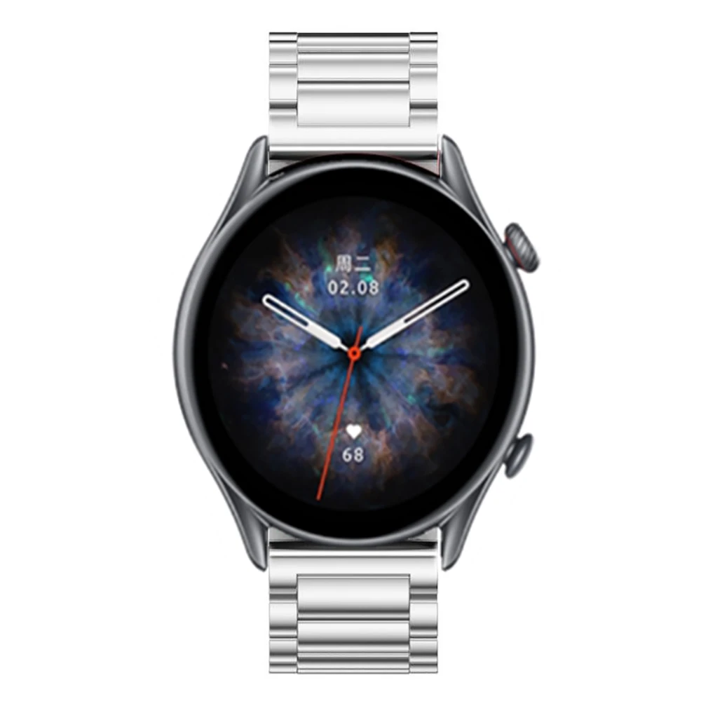 Huami Amazfit GTR 3 pro用ストラップ,ステンレス鋼および金属ブレスレット,アクセサリー