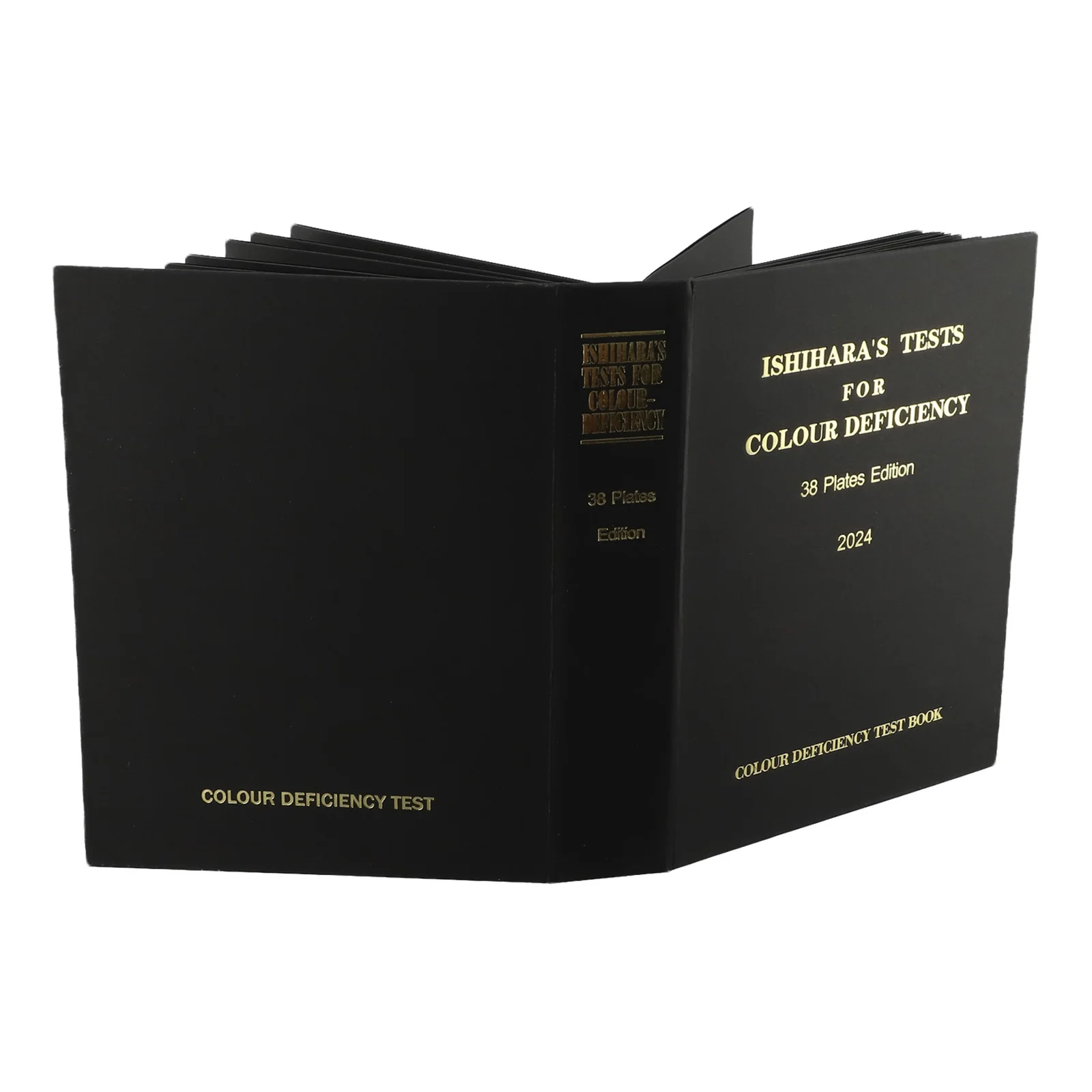 19*14.8*4cm Color Blindness Test 38 Test Plates Album-Type Book Yellow Brightness Vision Deficiency 19*14.8*4cm