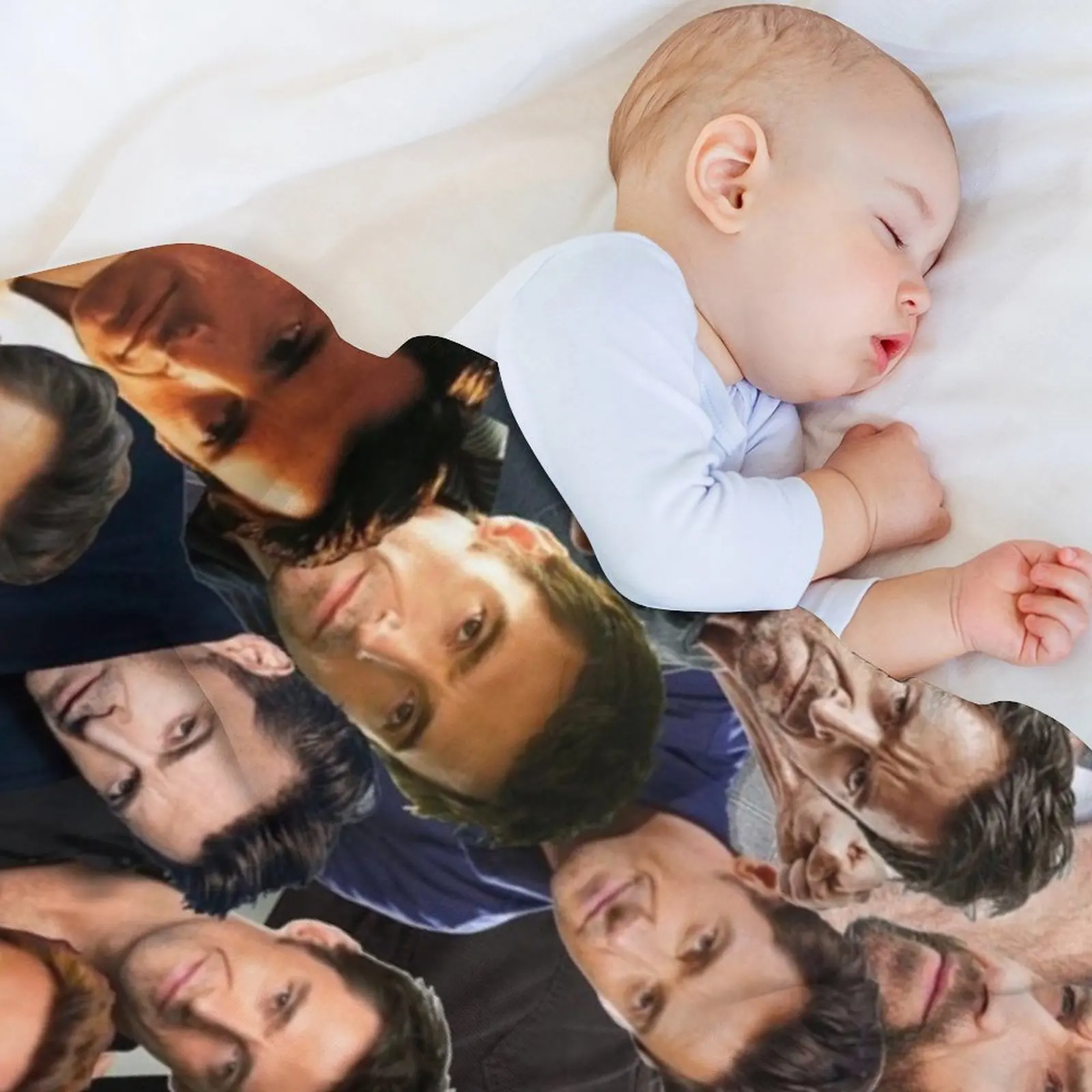 هيو جاكمان بطانية رمي مجمعة للصور رقيقة للأريكة المزخرفة بياضات السرير