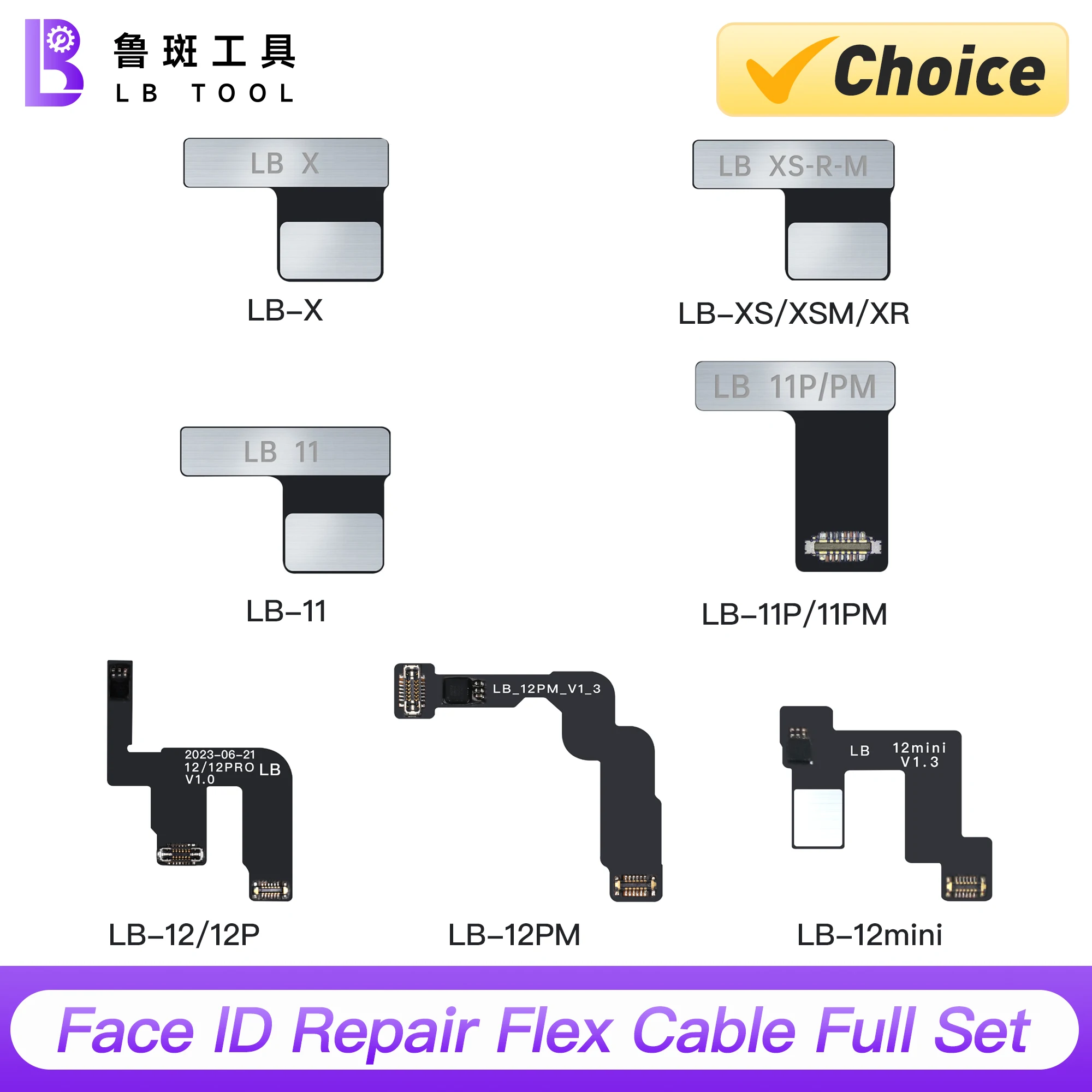 Luban Dot Matrix Projector Read Write Face ID Repair Flex Cable No Welding For iPhone X XS XR XSM 11 12 Pro MAX Flex Repair Tool