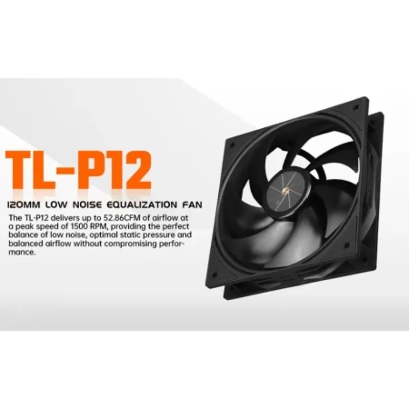 Thermalright TL-P12 1/3/5 PCS CPU-ventilator 120 mm behuizing Stille 4PIN PWM Computer Stille ventilator 1500 RPM snelheid Desktop CPU-koelventilator