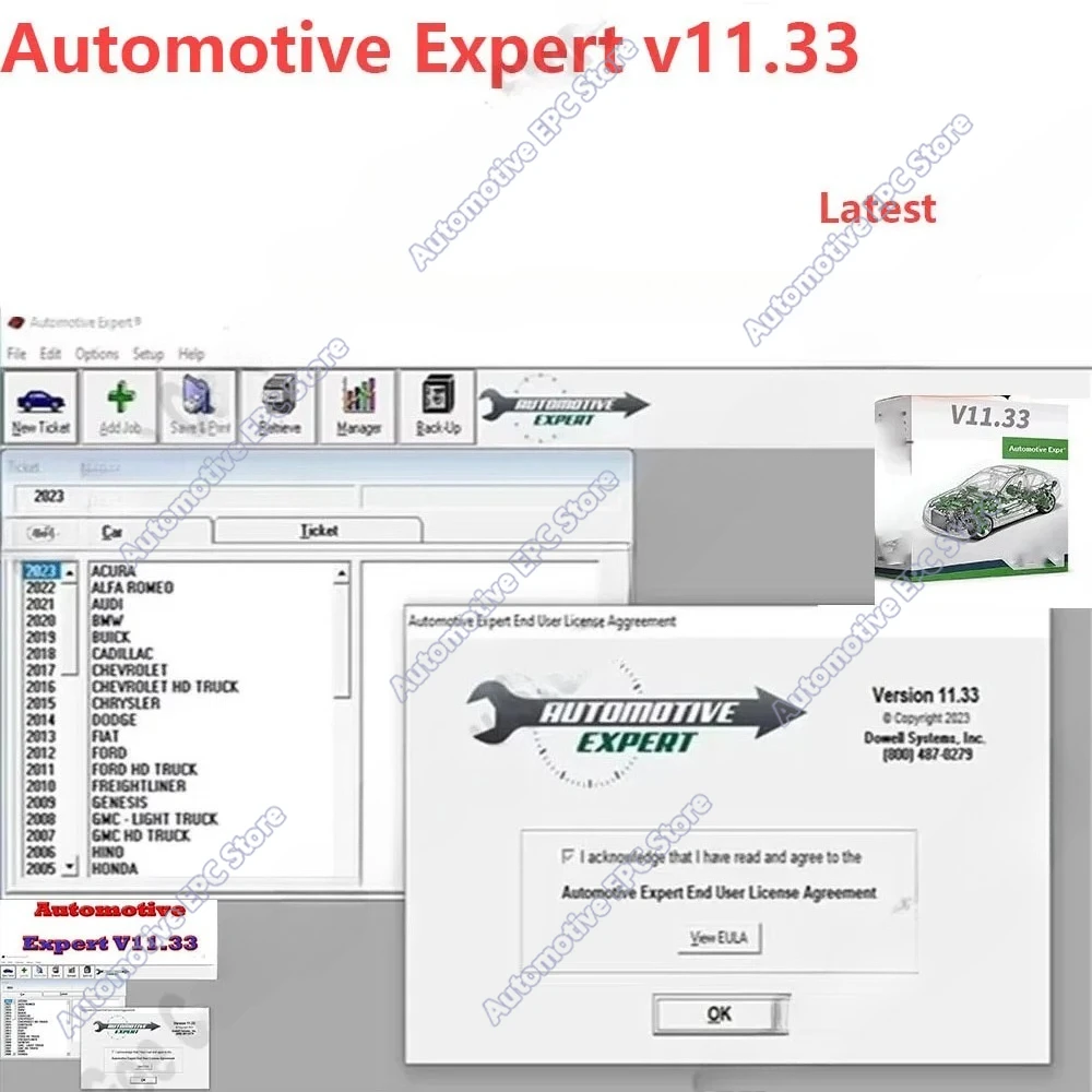 Car Maintenance Tool Car Repair Software Automotive Expert V11.33 obd2 scanner Best Shop Management Software TIME Unexpire Patch