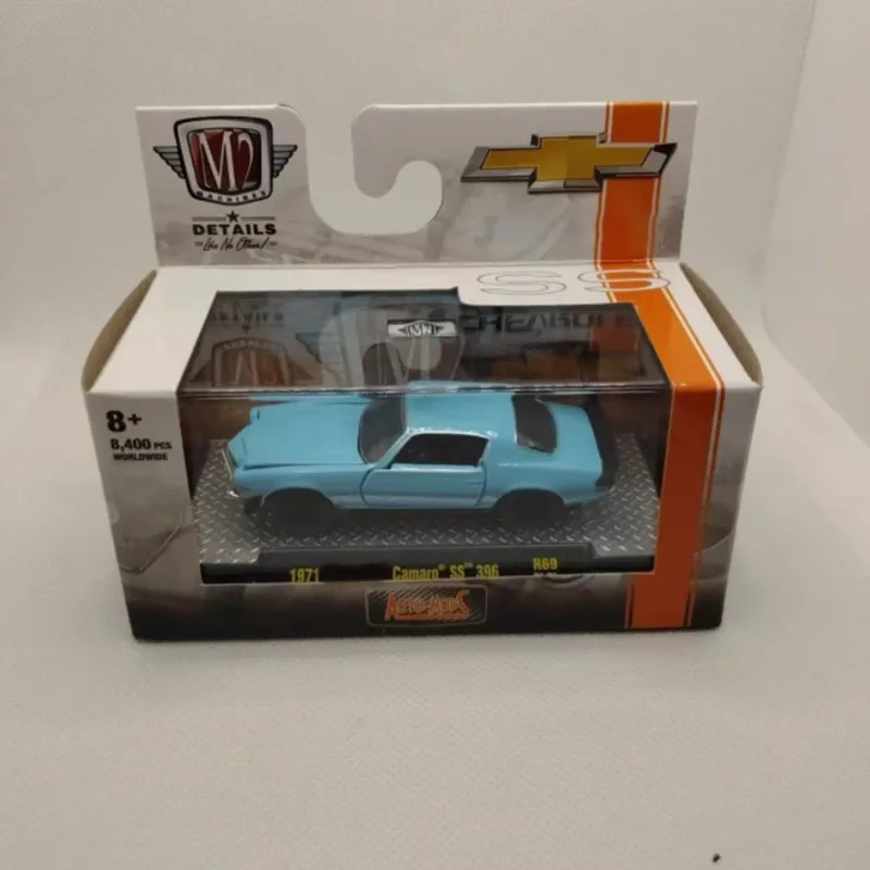 

M2, литой под давлением, масштаб 1/64, Camaro's ss 396 и 1967 год, модель автомобиля из сплава Nova's Gasser, статическая коллекция, сувенирный подарок