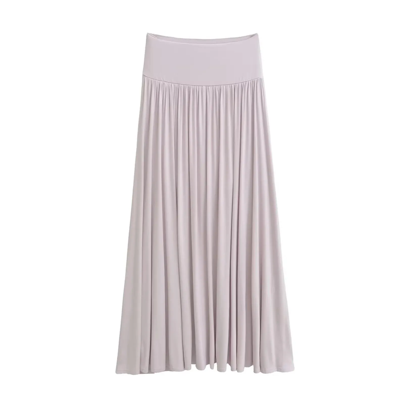 Pure Desire Style Sexy Midi Skirt Long Skirt Women 2025 Autumn New High Waist Slimming Pleated Flowy Flared Umbrella Skirt REY0