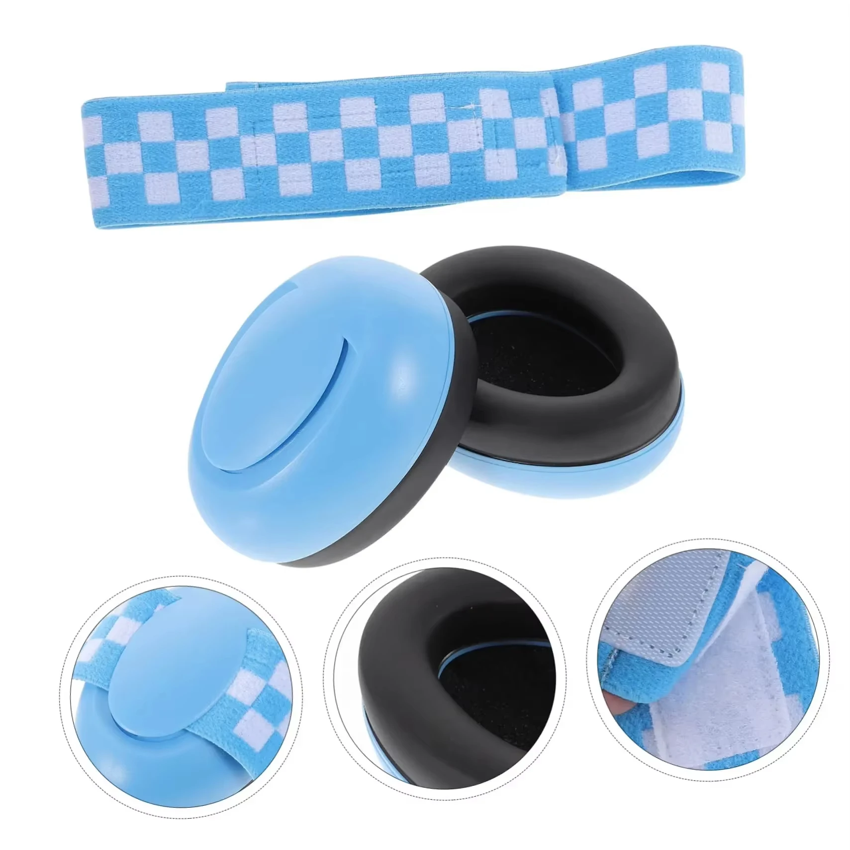 新しいアンチノイズヘッドフォン 快適な幼児用イヤーマフ 聴覚障害を防ぎます 睡眠を改善します 調節可能な弾性ヘッドバンド