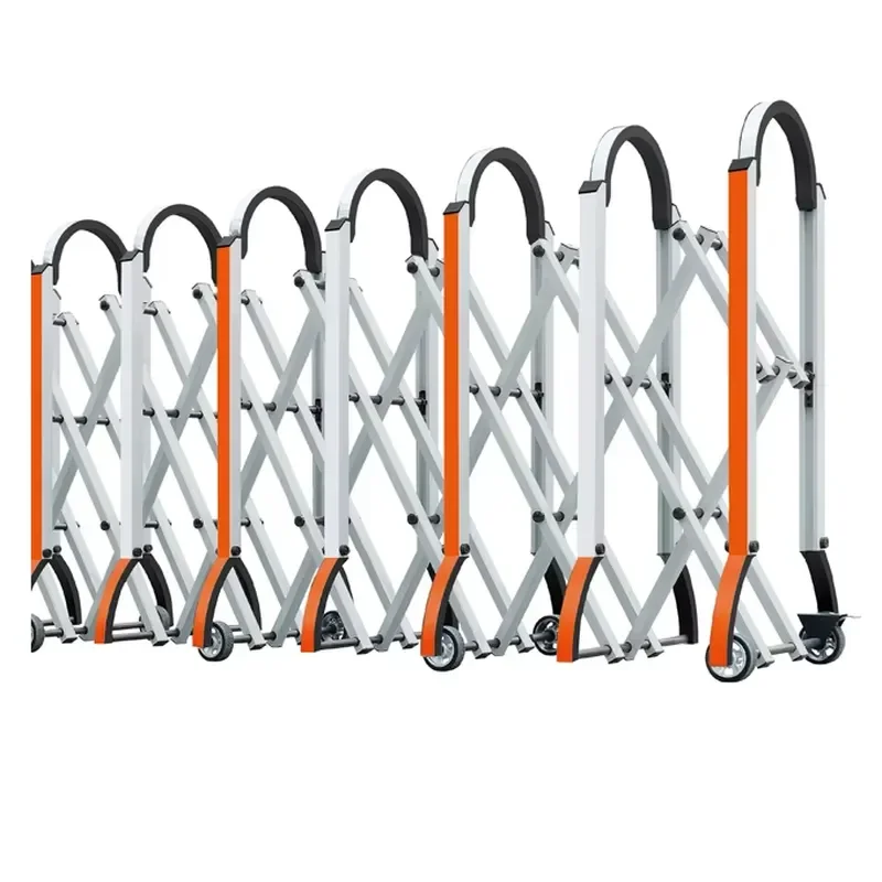 Waterproof Retractable Folding Sliding Security Fence Gate for Outdoor Use Accordion Barrier Aluminum Alloy Finished Surface