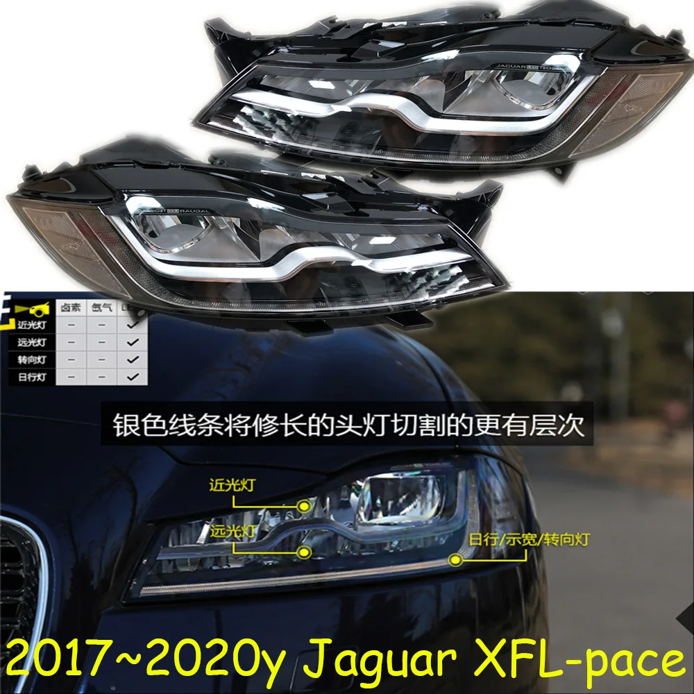 

1 шт., автомобильные фары для Jaguar XFL-Pace 2017 ~ 2020y