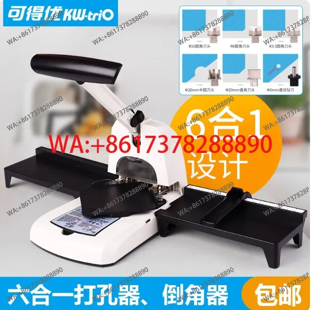 

6 in 1 Round Corners, Semi-Circle, Punch, Paper Cutter, Cut Corners, PVC Business Cards, Manual Office Rounding Device