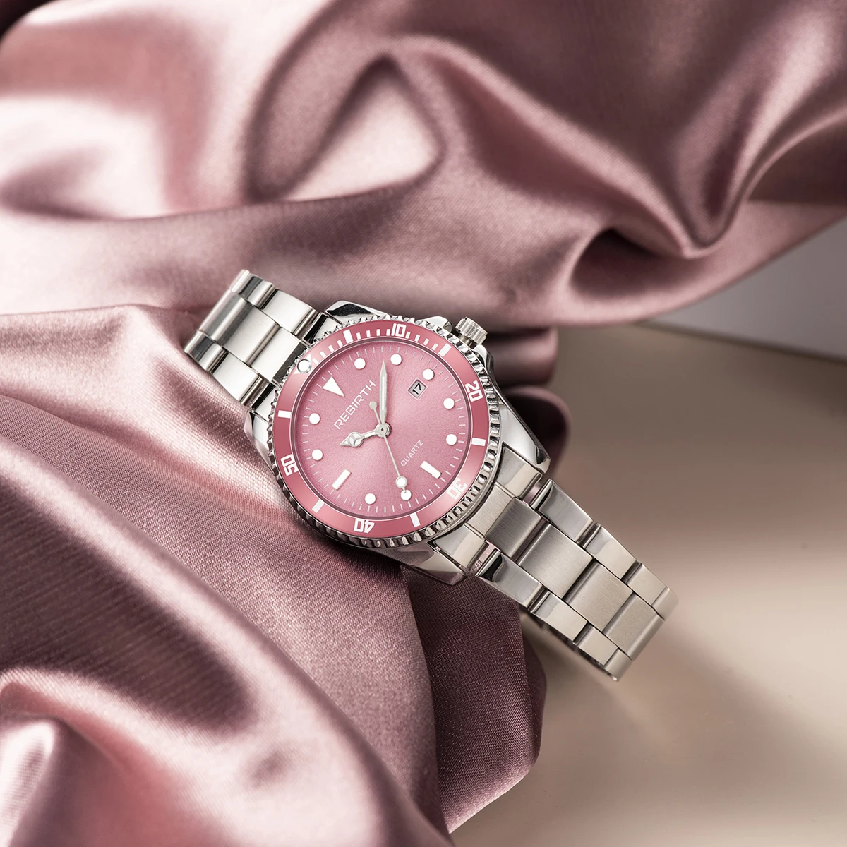 Women's Stainless Steel Strap Elegant Business Classic Date Quartz Watch