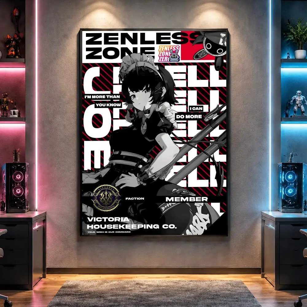 Game Z-Zenless Zone Zero Poster Wall Art Bedroom Living Room Dorm Bar Cafe Gym Studio Home Decor Gifts