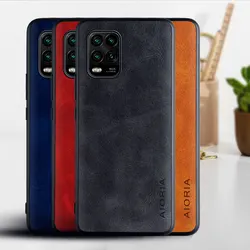 Case for Xiaomi Mi 10 Lite Pro 5G funda Luxury Vintage leather Skin cover hoesje for xiaomi mi 10 lite phone case coque capa