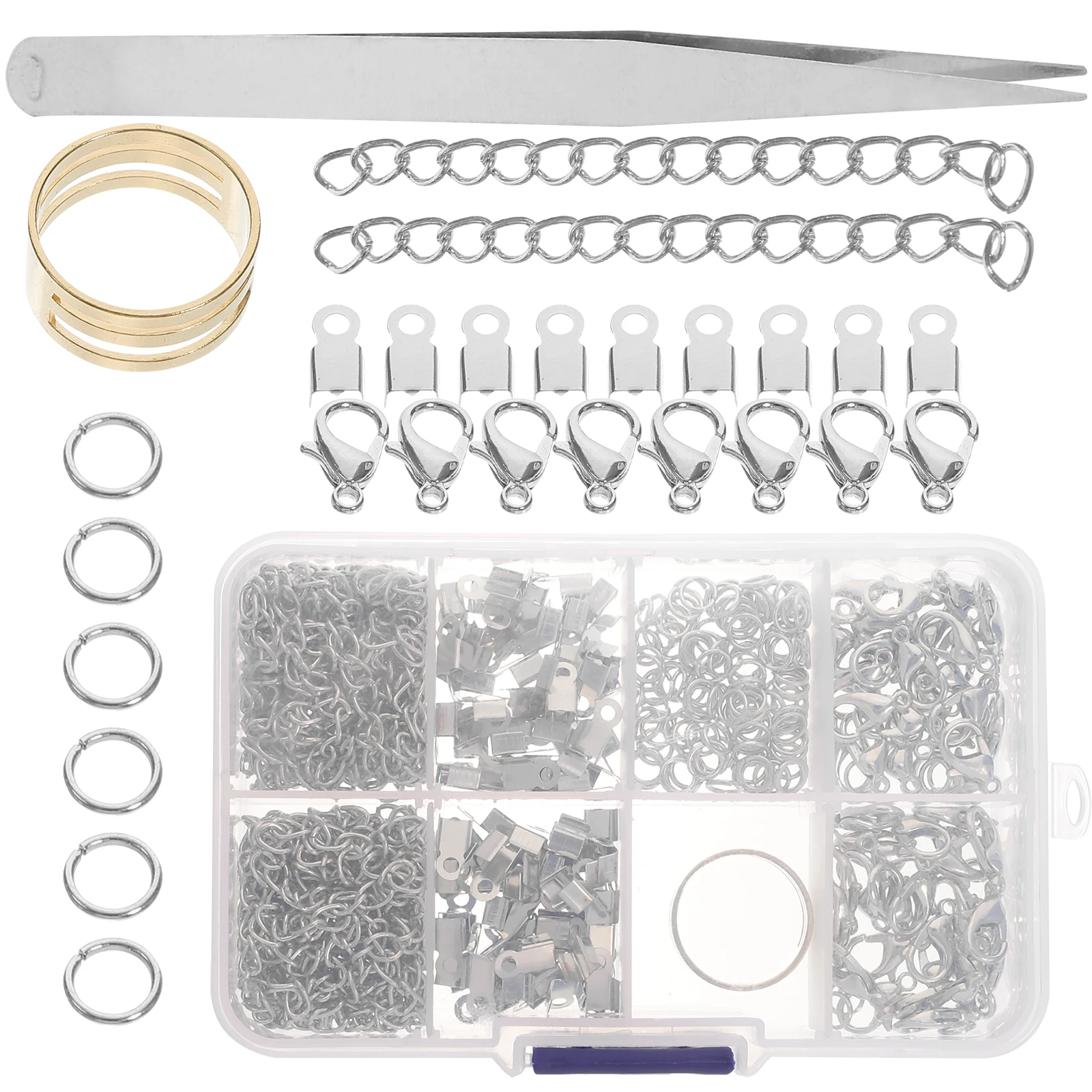 

Jewelry Lobster Clasps Extension Chain Buckle For Necklace Bracelet Earrings Diy Craft Repair Kit Cord Ends Crimping