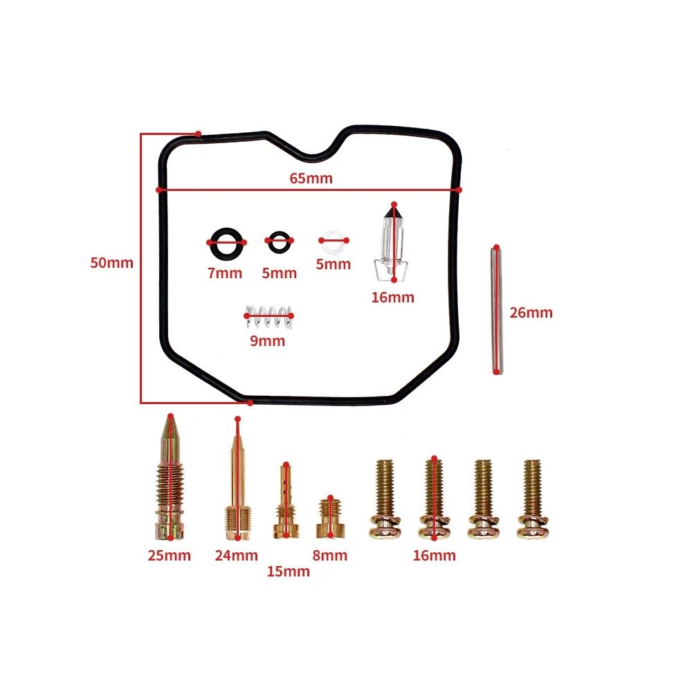 For Kawasaki Vulcan 500 EN500 1991–1995 2 Sets Carburetor Repair Kit Carb Rebuild Repair Kit