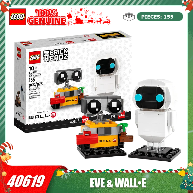 

Lego Block Square Head Series 40619 Eva and Wally Splicing Blocks Children's Toy Gift Gift