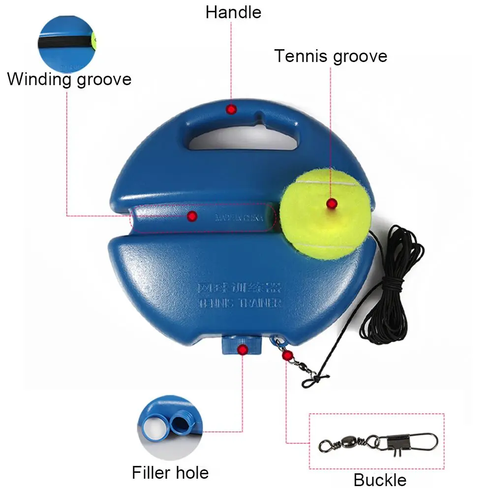 Exercício Primário Baseboard Ball, Rebound Practice Tool, Training Tennis Trainer