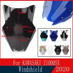 Windshield For Kawasaki Z1000SX Z 1000 SX Ninja 1000SX 2020- Double Bubble WindScreen Motorcycle Accessories Fairing Deflector