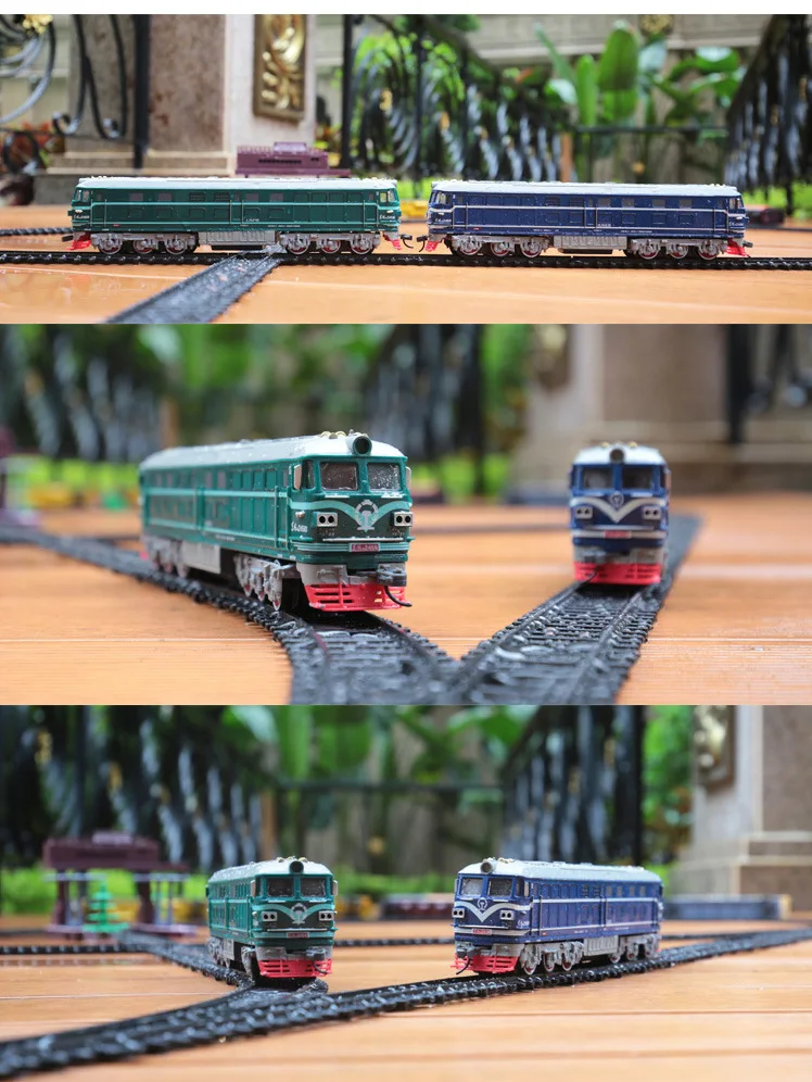 Simulation Dongfeng Train Head Aole Diesel Locomotive 4B Electric Track Train Collection Vehicle Toys