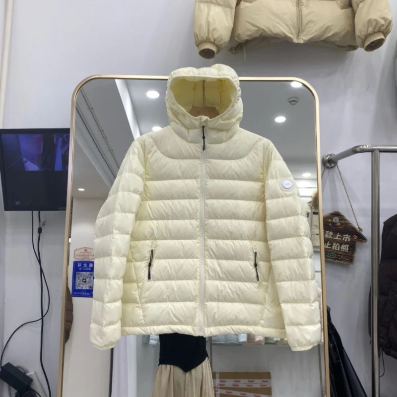 Outono inverno fino para baixo jaqueta de algodão feminino 2025 nova moda solta casual casaco de algodão com capuz manter quente outerwear feminino