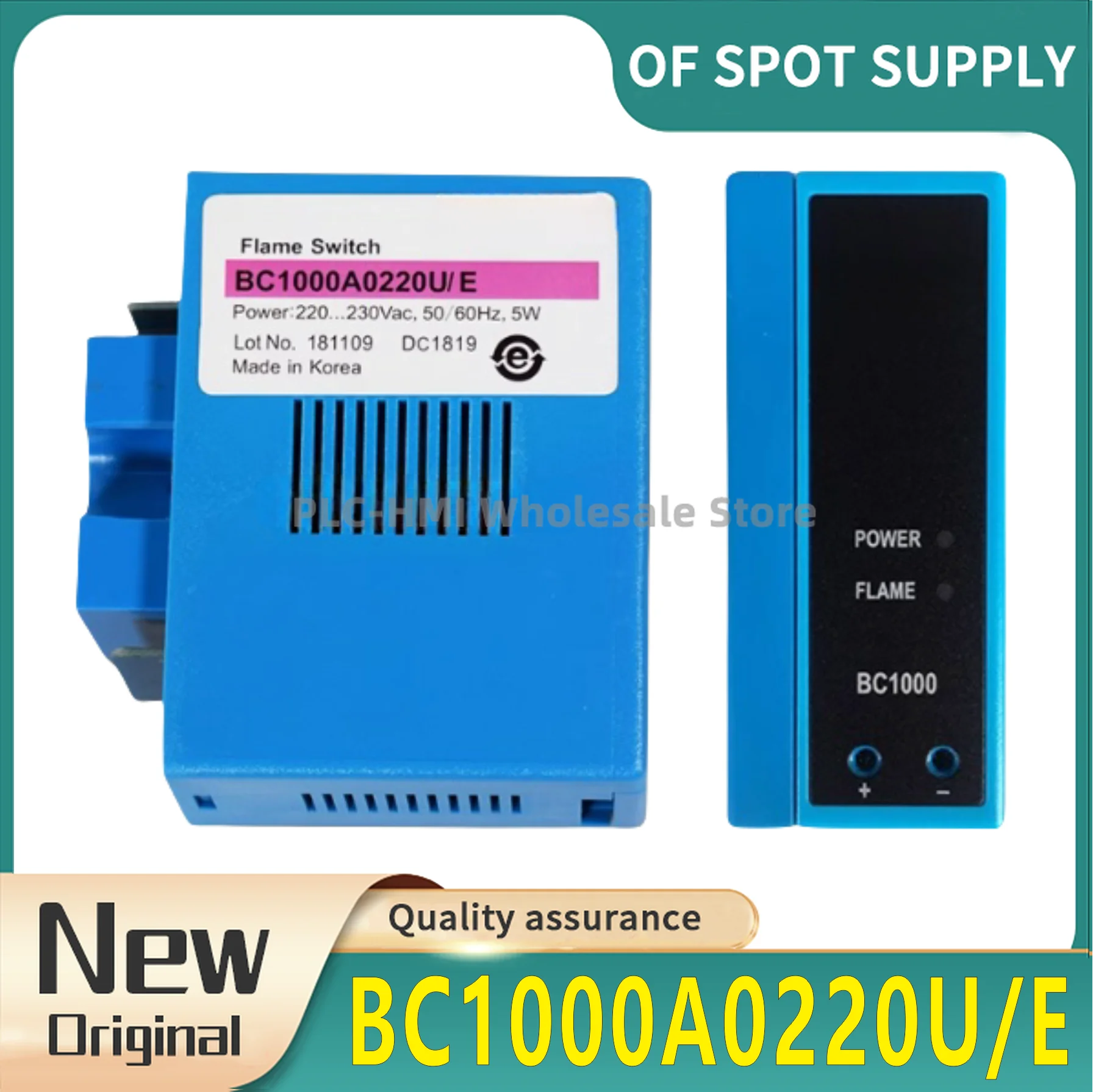 Brand new BC1000A0220U/E BC1000A0220F/E flame controller from China.