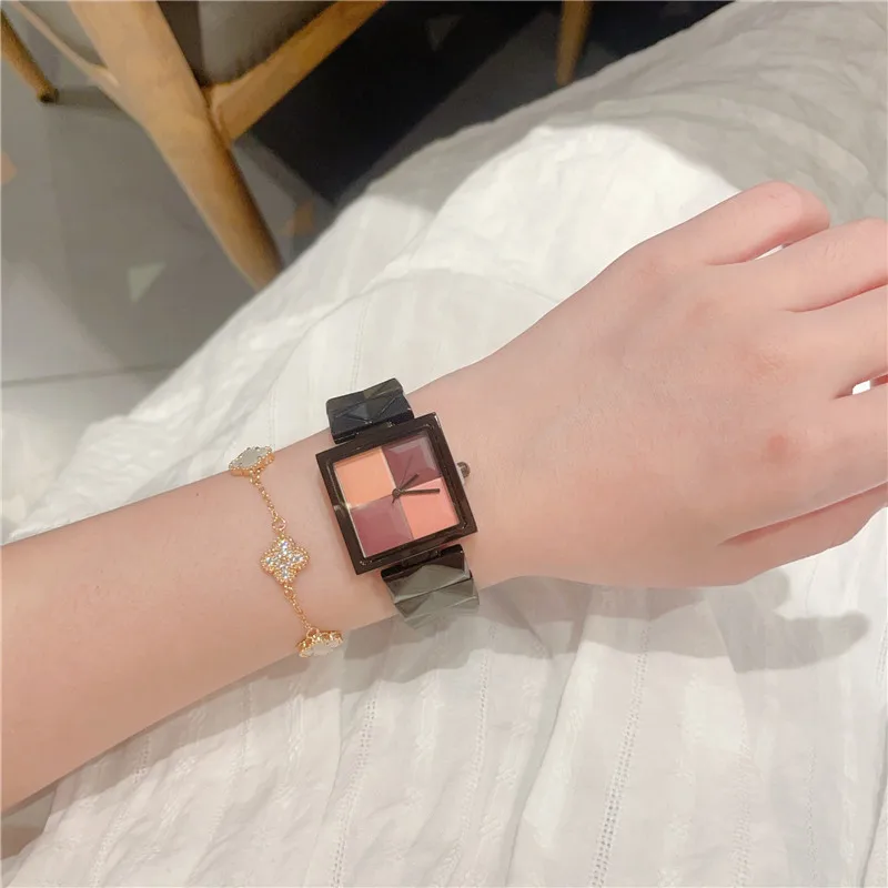 New Fashion Ladies Rouge design Watch Top Brand Luxury Square Wrist Watch Simple Women Dress Watch Relogio Feminino A225